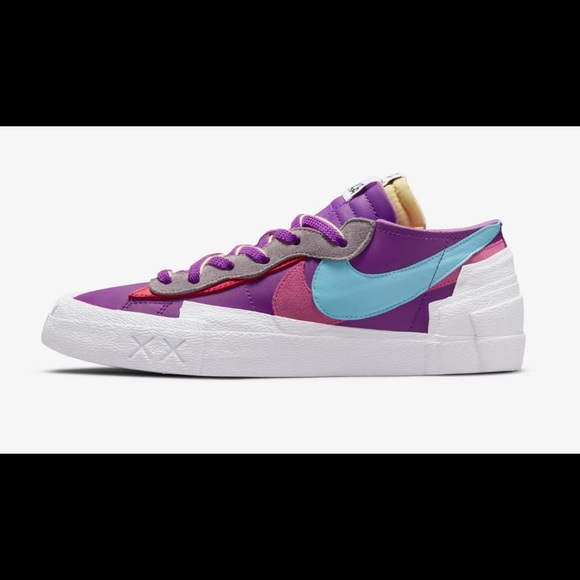 Nike x Sacai x Kaws Blazer Low Purple Dusk - Womens 6 - Picture 1 of 4